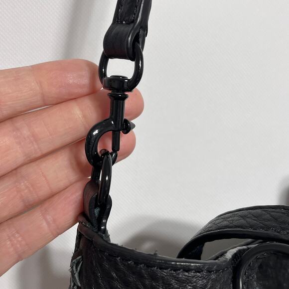 Rebecca Minkoff Mini Unlined Tote Handbag Black - Picture 9 of 15